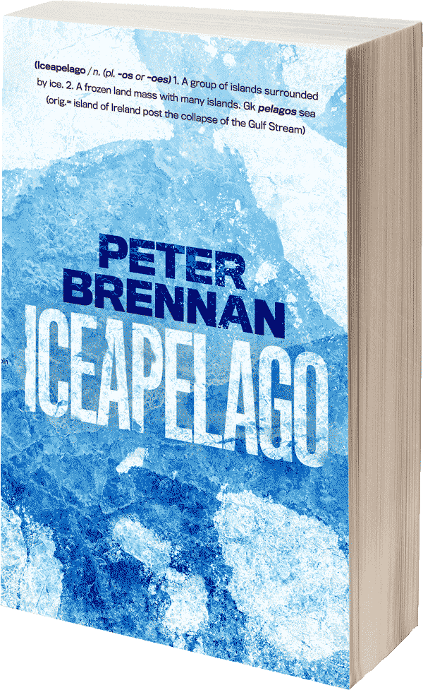 3D book cover of the book Iceapelago by Peter Brennan